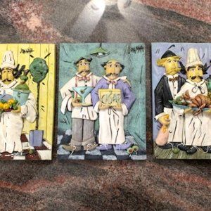 3 Joanna 2-D Wall Décor Plaques